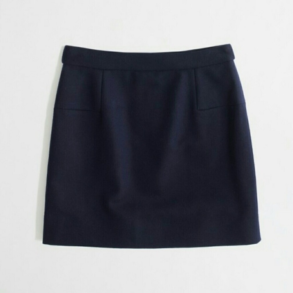 Navy mini skirt